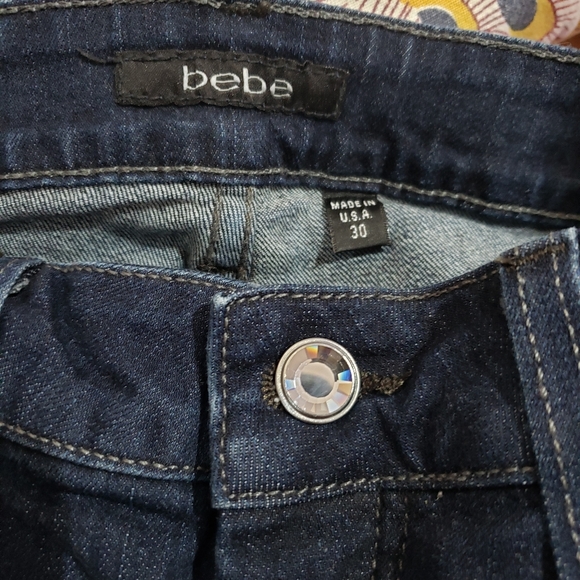 Bebe women's skinny jeans size 30 EUC - Picture 4 of 6